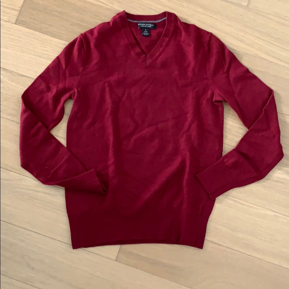Banana Republic Merino Red Sweater